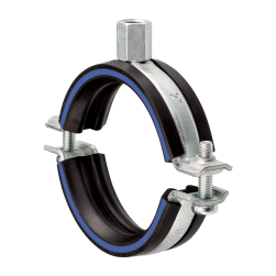 Single bossed clamps M10/M12 | DÄMMGULAST® blue | galvanised | 54 - 60 mm