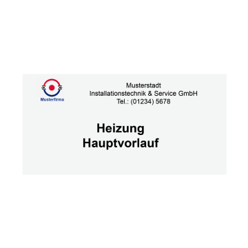 Kunststoffschilder rot