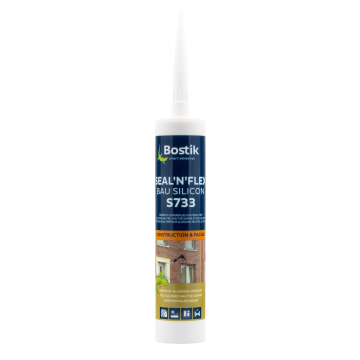 Mastic silicone sanitaire gris