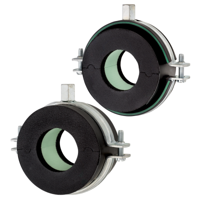 Collier coquille ISO RTN + Type 2 et 4, avec collier à vis JUNIOR et coquille ISO 