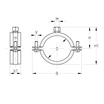 Schroefbuisklemmen RVS 3.04 | 14 - 20 mm