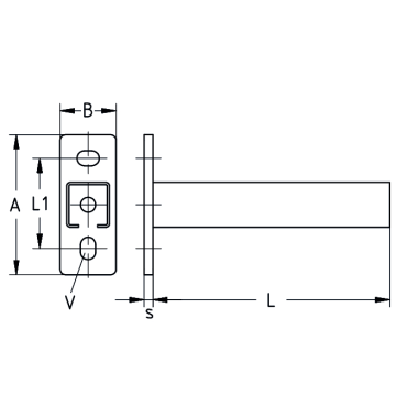 MPC-Wall hanger brackets 27/18/1.25 | 300