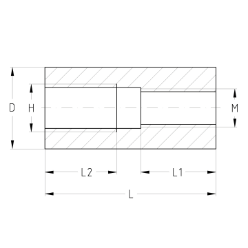 Reducing connectors M6/M8