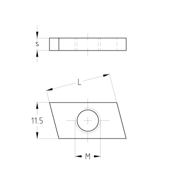 MPC-Schiebemuttern V2A | 27/18, 28/30 | M8 | normal | 100 Stück