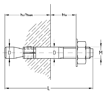 Steckanker St 8-45