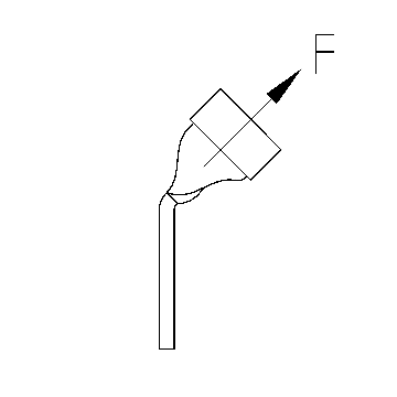 Blattschrauben mit Zusatzring 45° M8