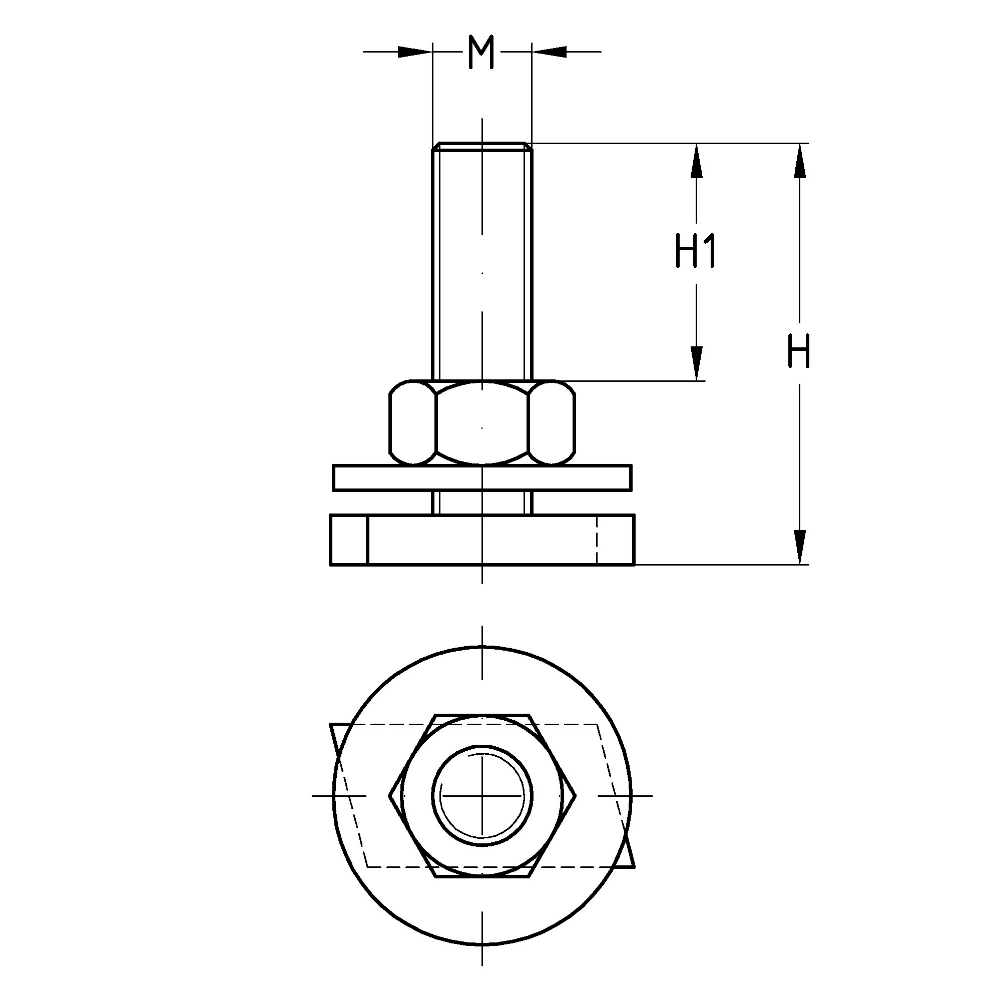 MÜPRO MPCHammerhead fasteners V4A 27/18, 28/30 M8 40 mm