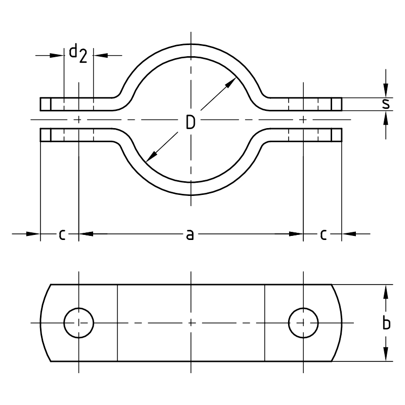 MÜPRO Pipe clamps, DIN 3567