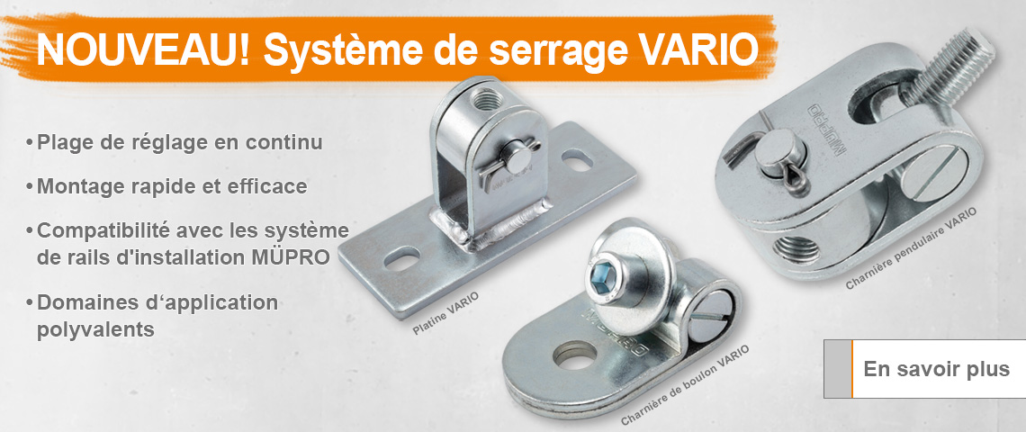 Slider VARIO Abspannsystem